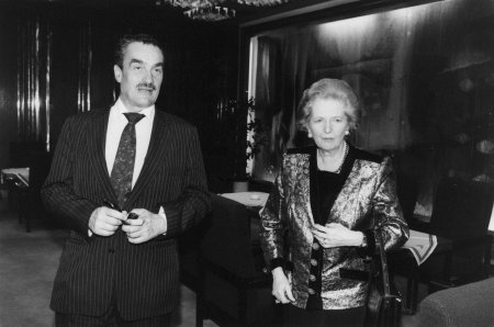 Margaret Thatcherová s Karlem Schwarzenbergem